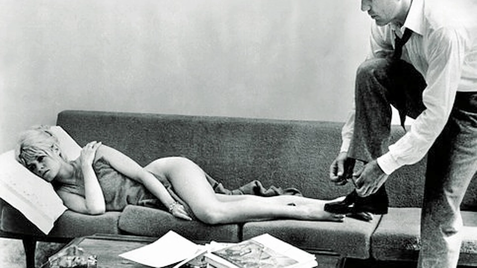 Brigitte Bardot y Michel Piccoli en «El desprecio», de Jean-Luc Godard