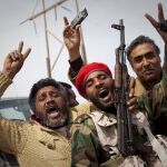 Los rebeldes libios celebran sus últimas conquistas