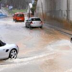 Las calles cercanas a la playas de Tarragona se inundaron