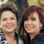 La presidenta de Brasil junto a su homóloga argentina, Cristina Fernández