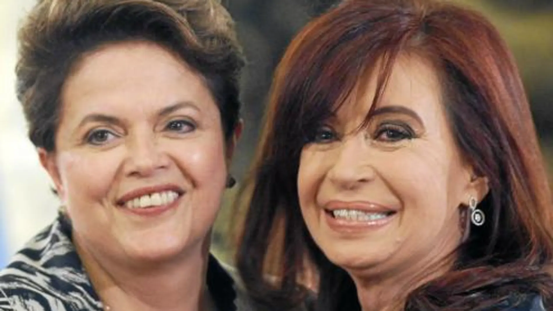 La presidenta de Brasil junto a su homóloga argentina, Cristina Fernández