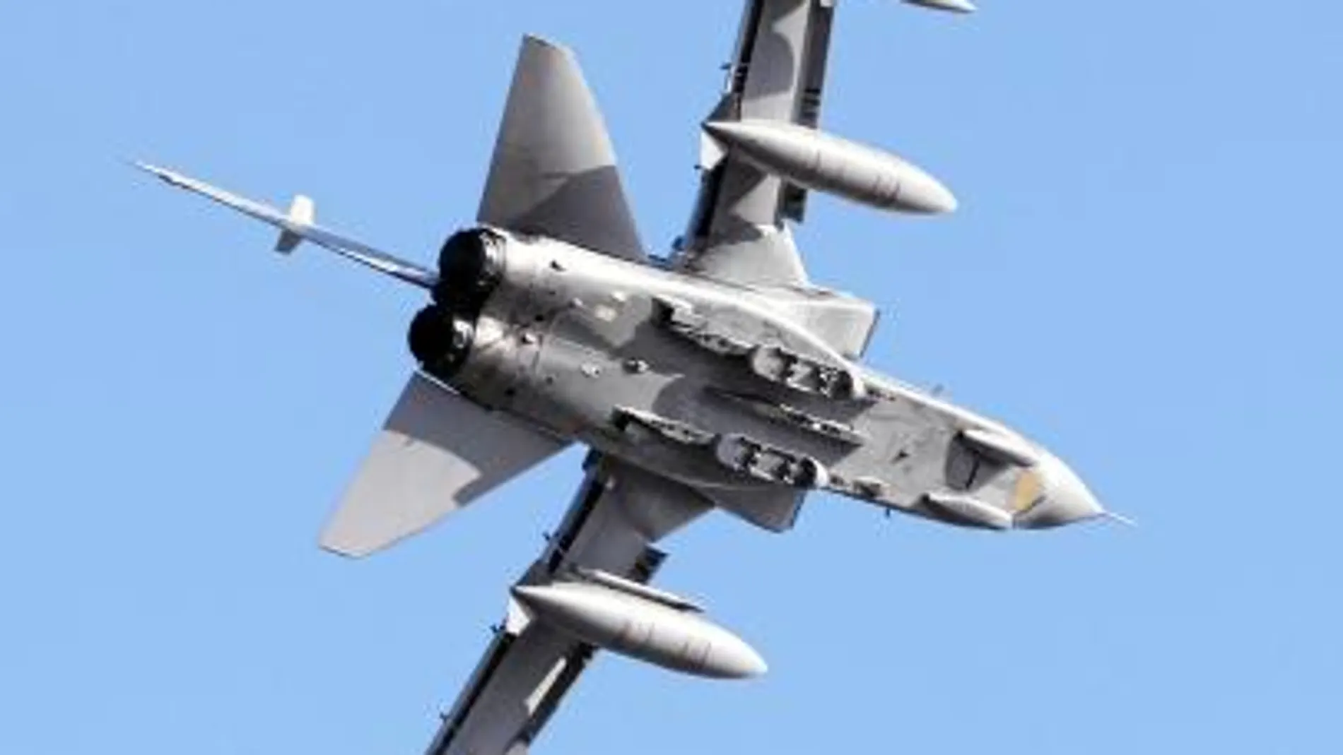 Un cazabombardero «Tornado», de la Real Fuerza Aérea británica