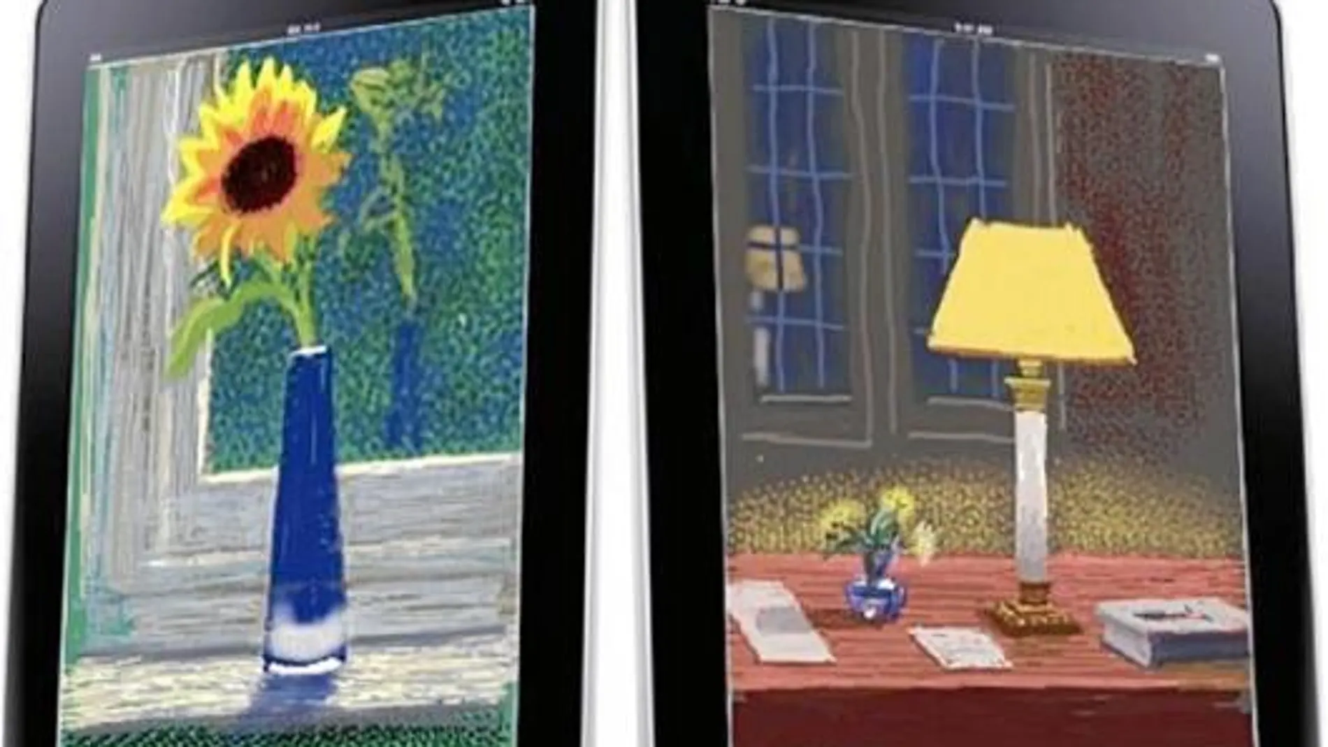 Hockney es un pionero. Hace arte para iPad.