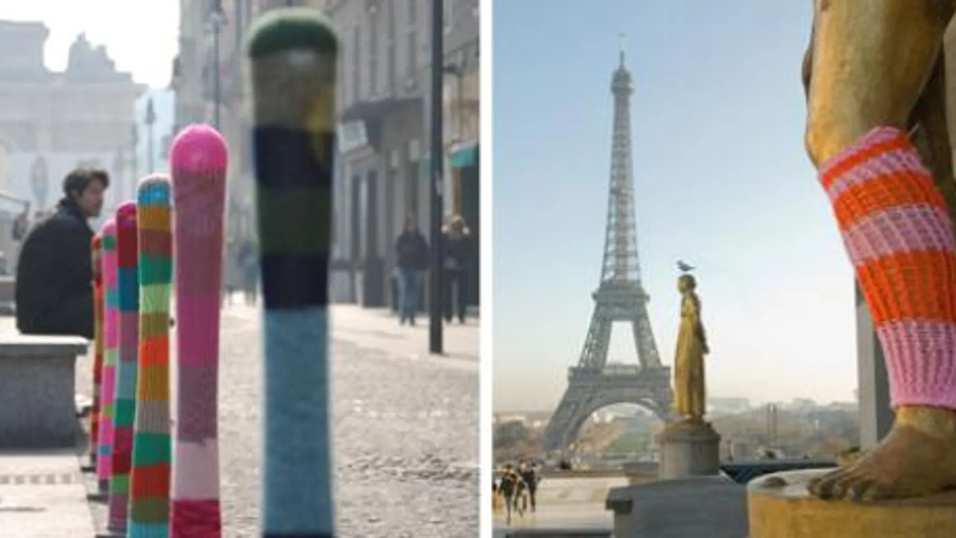 La «guerrilla knitting» puede cambiar los monumentos típicos de una ciudad