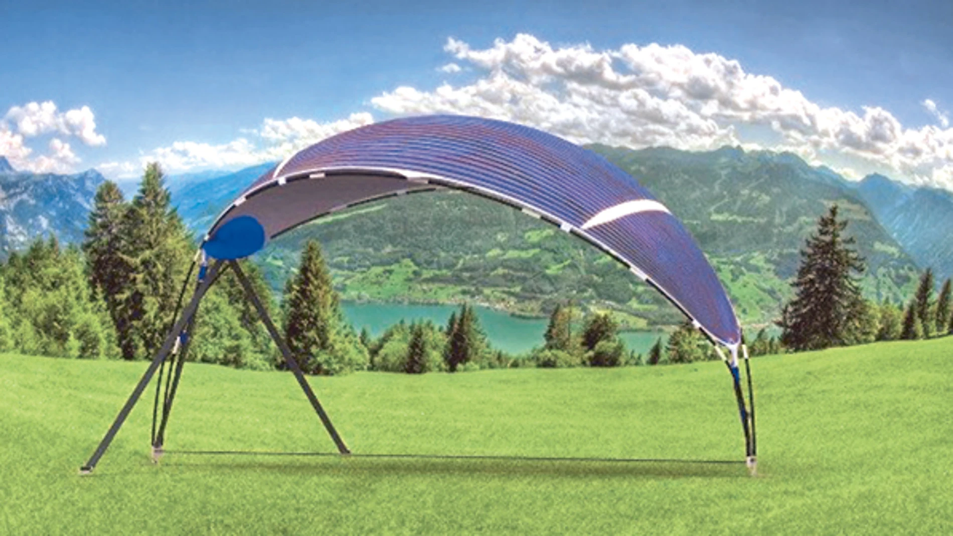 Parasol solar: protege de la radiación mientras carga el móvil
