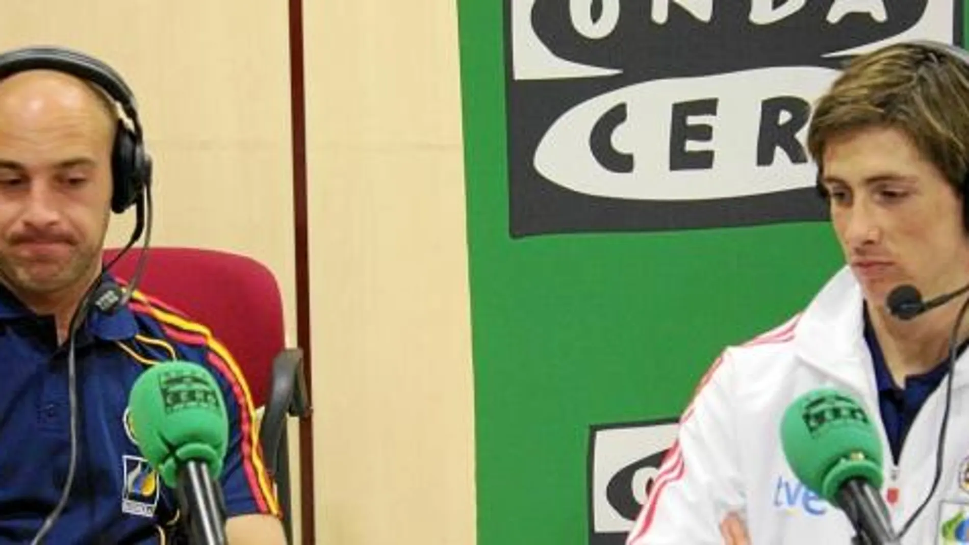 Pepe Reina y Fernando Torres estuvieron juntos en el programa «Al Primer Toque», de Onda Cero