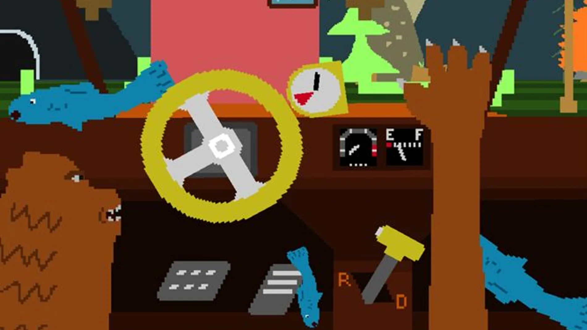 El extraño caso del oso conductor «ultrapixelado»: Un app genial