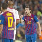Cesc tuvo un incidente con Kanouté el pasado sábado en el Camp Nou