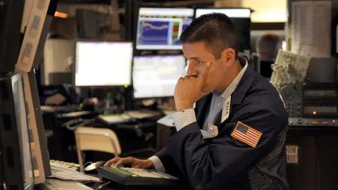 Un corredor de la bolsa de Nueva York