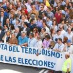 Las víctimas salieron el sábado a la calle para pedir que ETA no esté en las elecciones