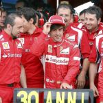La «Squderia» felicitó a Fernando Alonso por su 30 cumpleaños