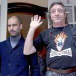 Pep Guardiola participó en un acto benéfico junto al famoso payaso catalán Tortell Poltrona