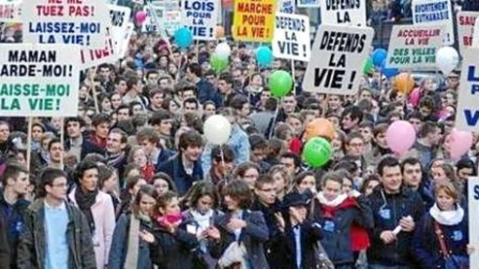 El Papa envió una carta a los organizadores de la «Marcha por la Vida» de París como muestra de apoyo