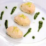 Operación biKini: Crema fría de pepino y medallones de bacalao