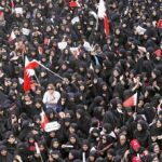 Manifestación de mujeres chiíes en Manama, en demanda de libertades