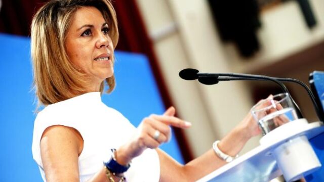 Cospedal, en el acto de esta mañana en Nambroca, Toledo