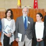 Los ocho diputados de la formación de Rosa Díez acudieron ayer a la Asamblea de Madrid