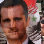 Una simpatizante del presidente sirio, Bashar al Asad