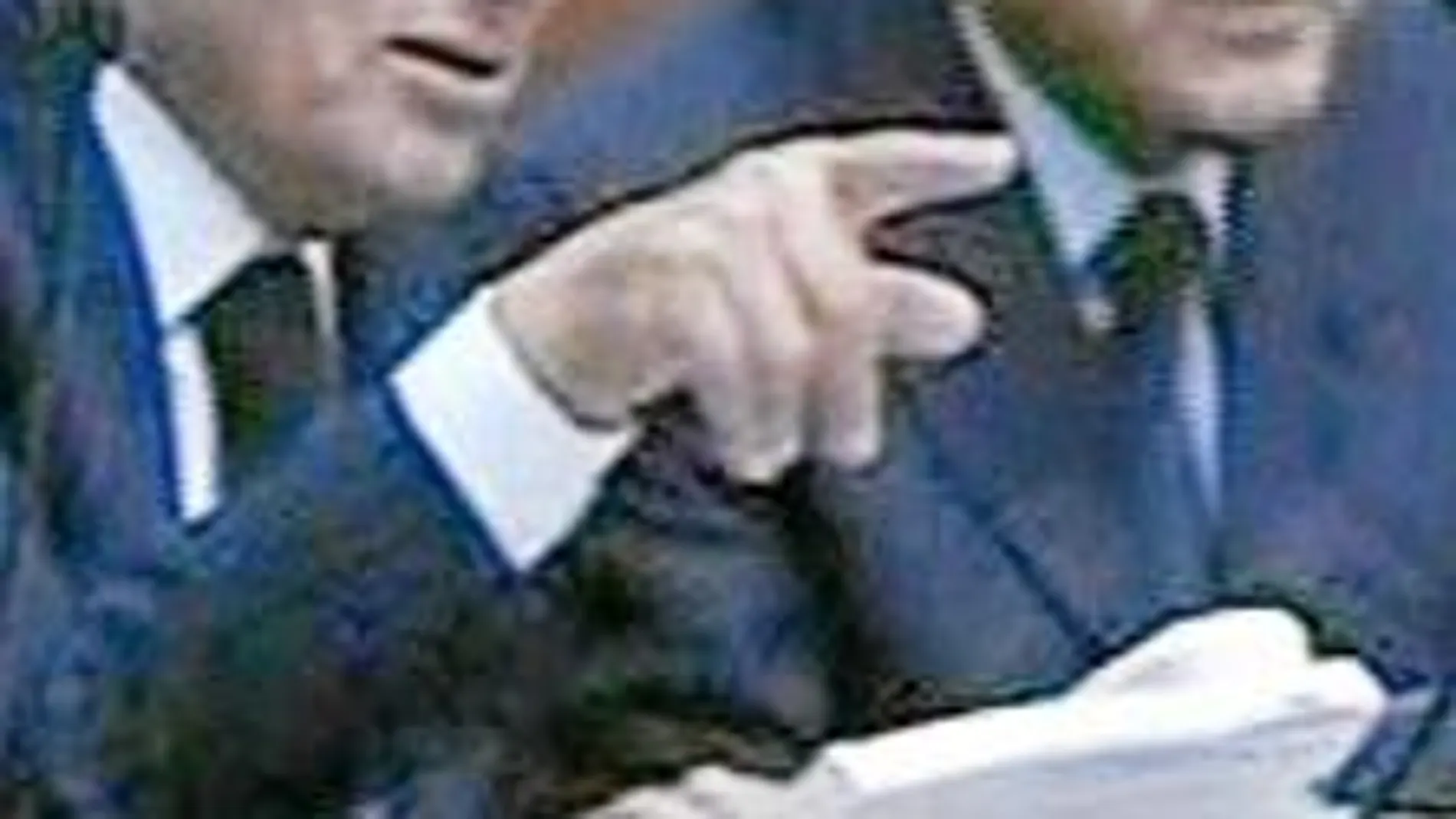 El vicepresidente Suleiman con el jefe del Estado, Mubarak