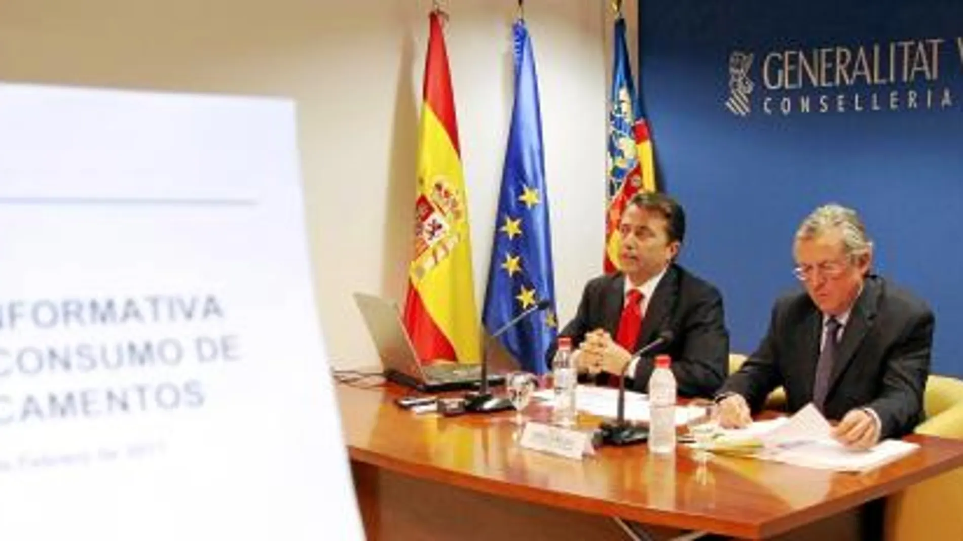 El conseller de Sanidad, durante la presentación de la última iniciativa sanitaria