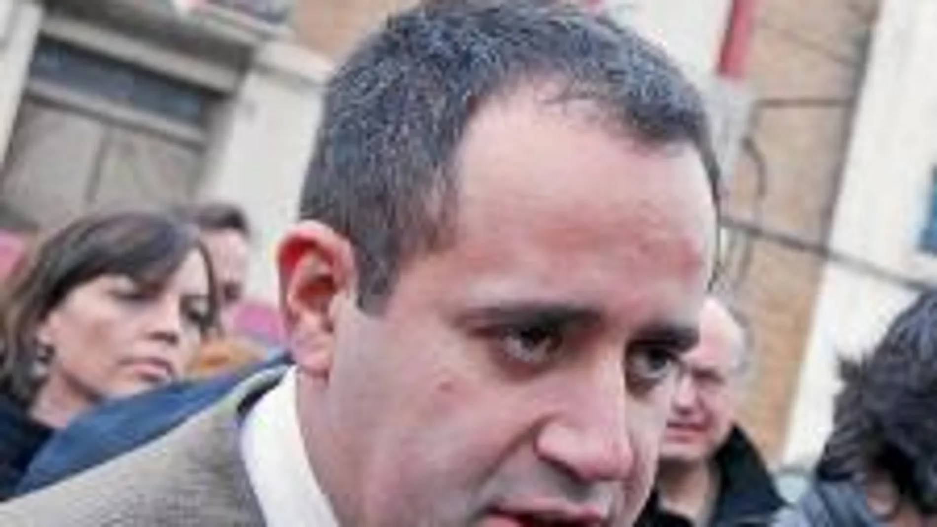 Alarte, ayer, en el Cabanyal