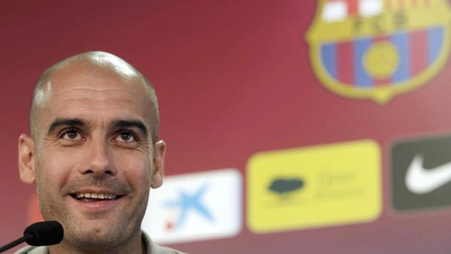 El entrenador del Barcelona, Pep Guardiola