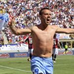 Mascara celebra su gol ante el Bolonia