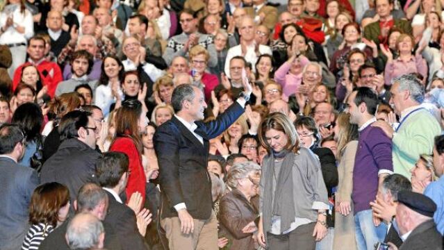 El ex presidente, Francisco Camps, durante un acto en Valencia