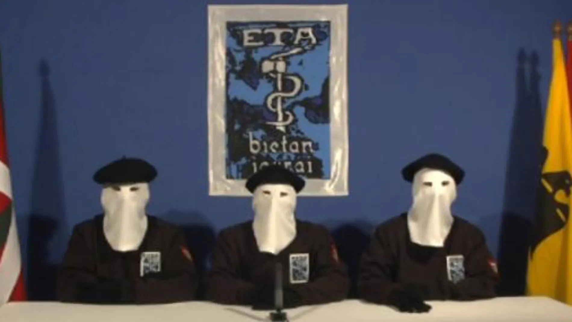 Tres etarras volvieron a leer un comunicado de la banda terrorista esta semana
