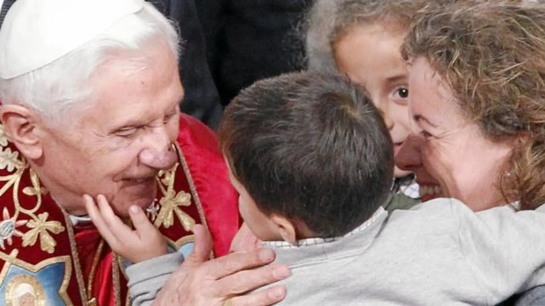 Benedicto XVI, el pasado mes de noviembre, en su viaje a Santiago de Compostela