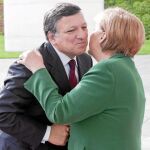 La canciller alemana, Angela Merkel, recibió ayer en Berlín al presidente de la Comisión Europea, José Manuel Durao Barroso
