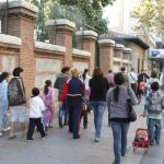 Un colegio de Madrid, abierto con normalidad (Foto: Rubén Mondelo)