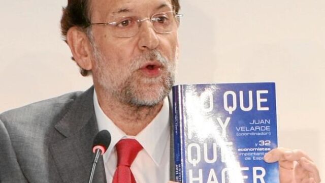 Mariano Rajoy, ayer, en la presentación de un libro