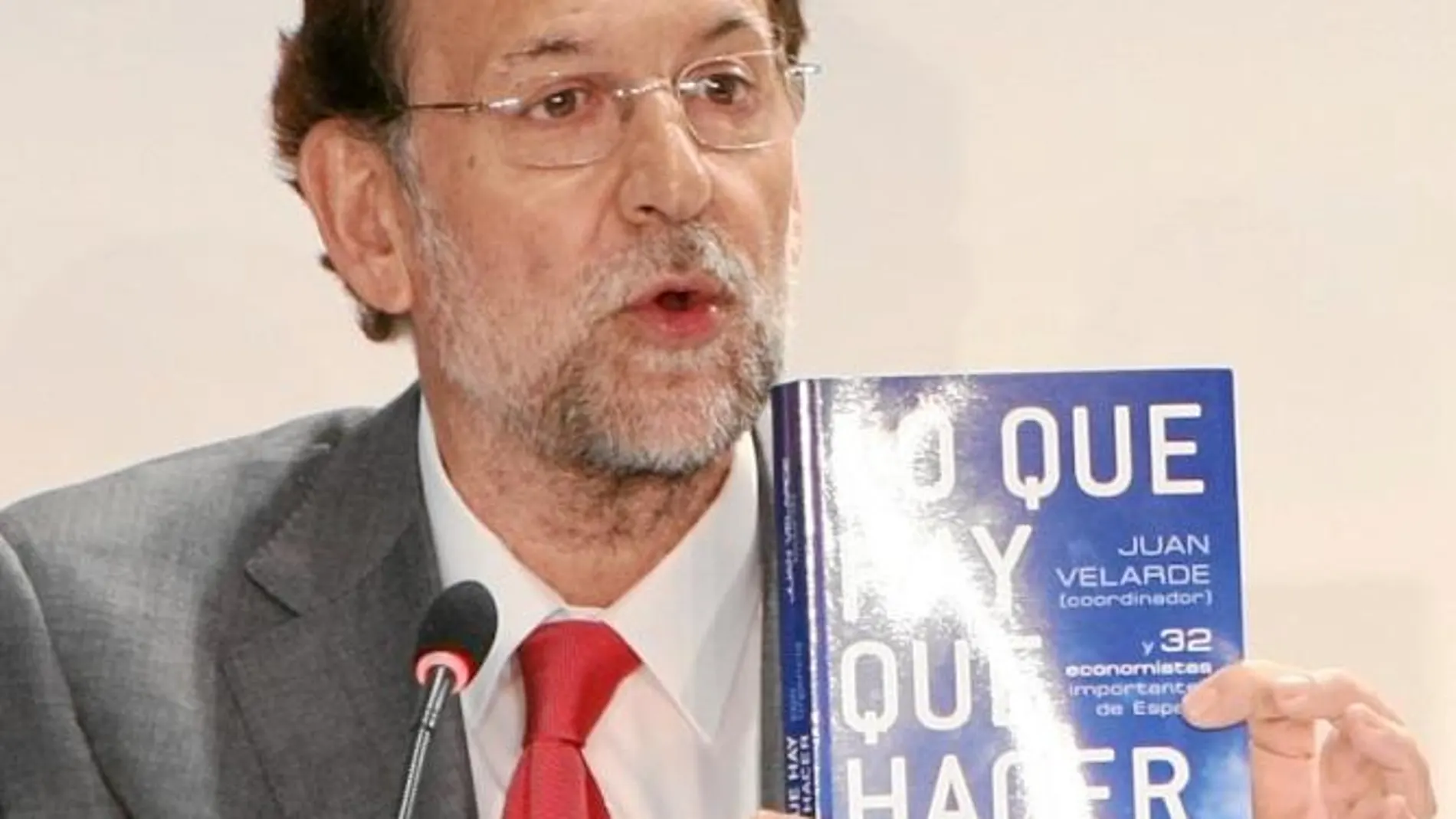 Mariano Rajoy, ayer, en la presentación de un libro