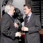 Artur Mas, presidente de la Generalitat, ayer, durante el homenaje al tenor Jaume Aragal