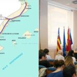El ministerio recoge la red de mercancías por La Encina, Chinchilla y Murcia, no por Alicante. En la imagen, los representantes de Ferrmed, en la rueda de prensa que ofrecieron ayer