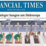 Financial Times La edición alemana muestra en su portada de ayer cómo España e Italia preparan su tumba.