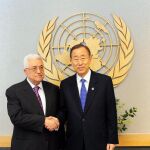 Abás y Ban Ki-moon se reunieron hoy en Nueva York