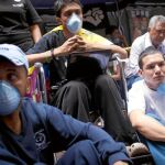 Imagen de los jóvenes en huelga de hambre en Caracas