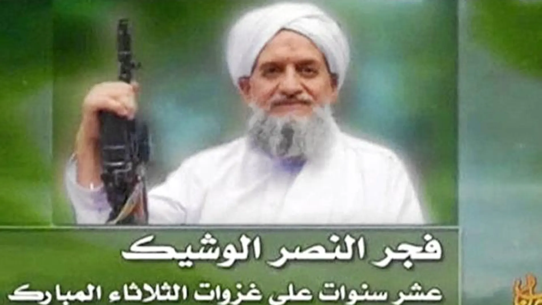 El nuevo jefe de Al Qaeda tal y como se presenta en su primer vídeo