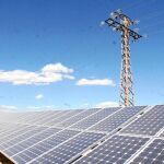 Uno de los huertos solares que se han implantado en el campo murciano