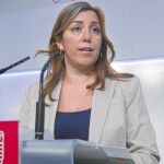La secretaria de Organización del PSOE andaluz, Susana Díaz, asegura que el debate lo planteó el coordinador regional de IULV-CA