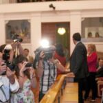 María Dolores de Cospedal, ayer, durante la constitución de la Mesa de las Cortes de Castilla-La Mancha
