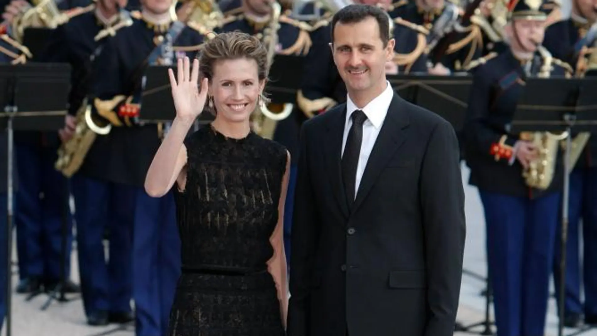 El presidente sirio, Bachar al Asad y su esposa Asma