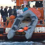 Imagen de archivo de un rescate de inmigrantes en Almería