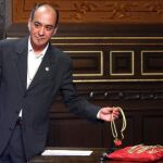 El diputado, Martin Garitano, ayer en el pleno de las Juntas de Guipúzcoa