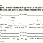 Los impresos de preinscripción siguen sin incluir la casilla del castellano como lengua educativa