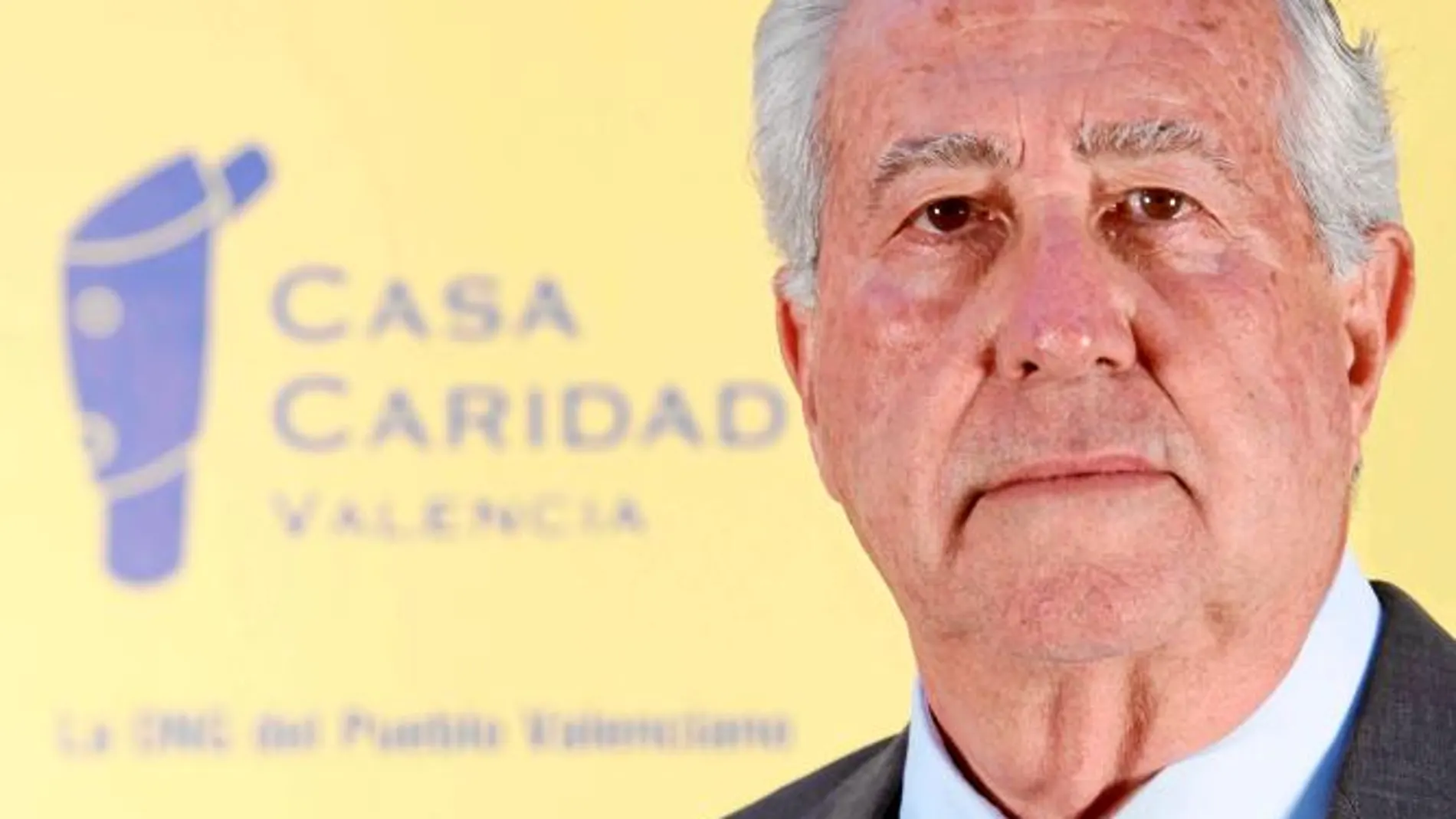 El presidente de la entidad valenciana, Antonio Casanova, ayer durante la presentación de la memoria anual de la ONG