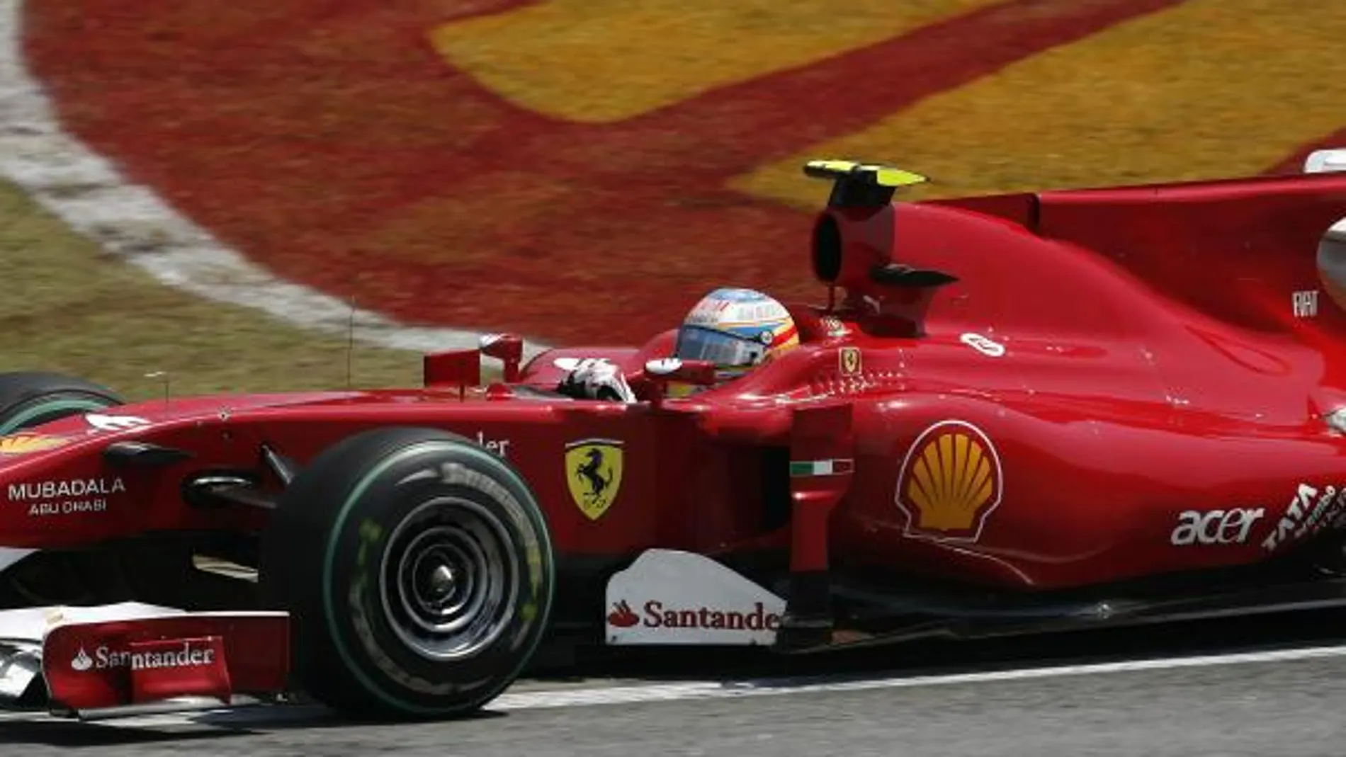 Fernando Alonso, en un momento de la carrera