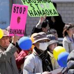 Decenas de personas pidieron ayer el cierre de la central de Hamaoka